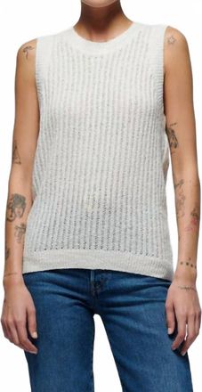 Nation Ltd Elliana Pullover Vest In Porcelain