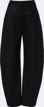 Alaia Ala&iuml;a Virgin wool barrel-leg pants