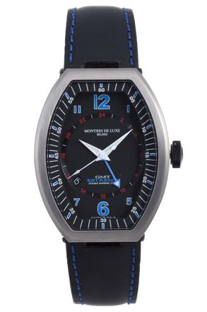 Montres de Luxe mens estremo black watch Leather - One Size