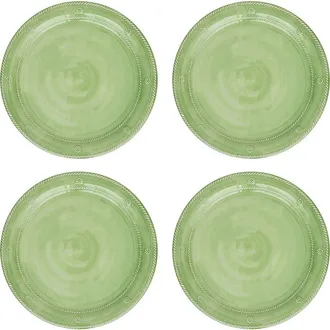 Juliska Berry & Thread Set of 4 Melamine Dinner Plates in Seagrass at Nordstrom