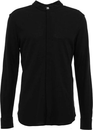 Paolo Pecora Shirts - Heren - Casual Overhemden - Zwart - M - Overhemden