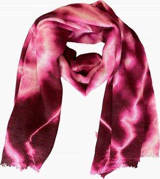 Me&K Womens Illusion Scarf In Maroon
