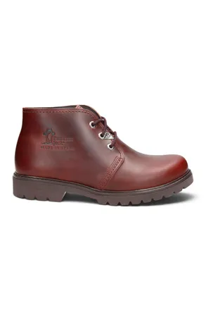 Panama Jack Panama Jack Mens Burgundy Leather Waterproof Lace-Up Ankle Boots - Bota C77