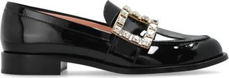 Roger Vivier Tres Vivier Loafers - Dames - Loafers - Zwart - 38 1/2 EU - Leer - Schoenen