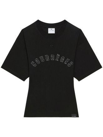 Courr&egrave;ges Round Neck T-Shirt