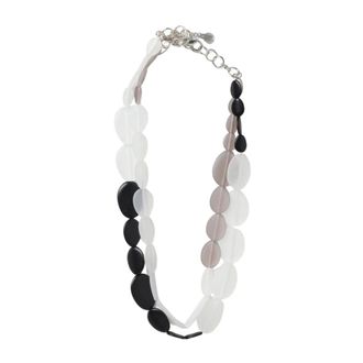 Emporio Armani Necklaces, female, Beige, ONE SIZE, Elegant Resin Necklace