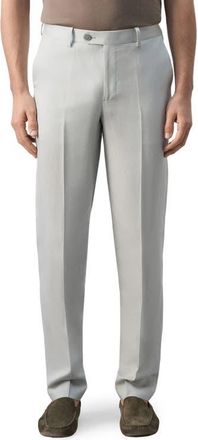 Mango Amalfi Slim Fit Suit Trousers in Grey at Nordstrom, Size 30