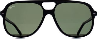 Ray-Ban Square Mens Black G-15 Green Polarized RB2198 Bill - One Size