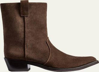 Khaite Clive Suede Ankle Boots