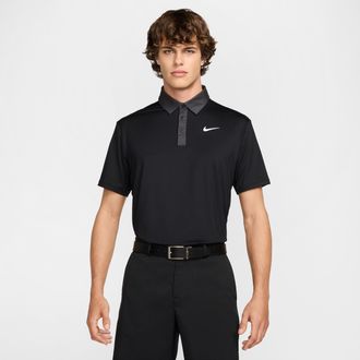 Nike Mens Tour Dri-FIT Golf Polo in Black | FZ7501-010