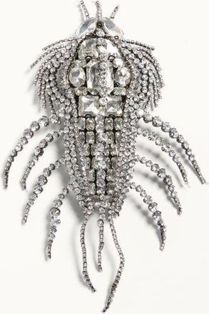 Valentino Garavani Valentino Garavani Les Glaces Brooch In Metal, Fabric And Crystals