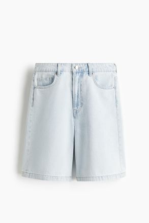 H&M Bermudashorts aus Denim - Blasses Denimblau
