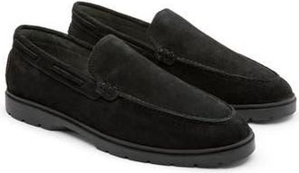 Gernie NYC Venetian Low Top Loafer in Black Suede at Nordstrom Rack, Size 11.5