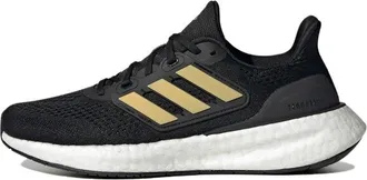 adidas (WMNS) adidas PureBoost 23 Shoes Black Gold Metallic IF2391