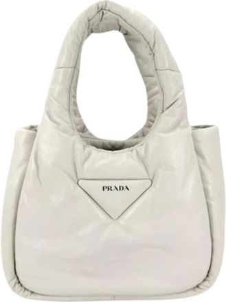 Prada Pre-owned 1Ba 359 Handtas - Dames - Vintage Mini Tas - Wit - ONE Size - Leer - Vintage
