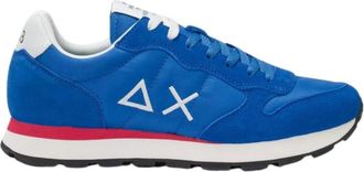 Sun 68 Sneakers, male, Blue, Size: 13 US Blue Flat Running Sneaker