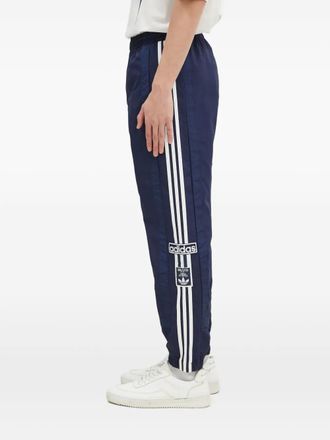 adidas 3-stripe logo track pants - men - Recycled Polyamide - L - Blue