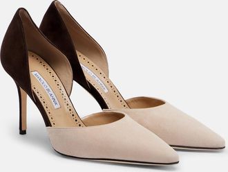 Manolo Blahnik Taylerbinu 90 suede pumps