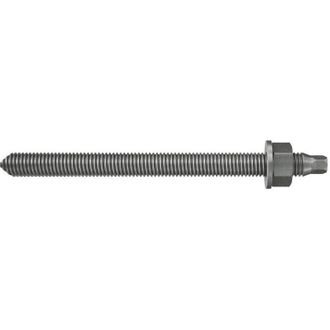 Fischer Barra rg m 8 x 110, A4,RGM Barra filettata in acciaio con dado e rosetta, accessori per chimico,per resine, 10 pezzi per confezione, 50263, 8x110