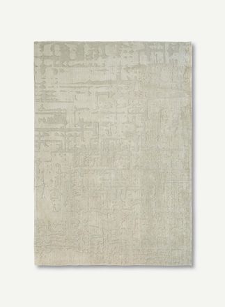 Louis De Poortere Dise&ntilde;o Baobab - Alfombra Estructura Efecto Terciopelo - Hecha En B&eacute;lgica - Acabado A Mano - Antideslizante Natural - 100% Poli&eacute;ster - Beige Seco - 80 