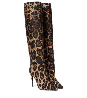 Dolce & Gabbana Leopard-print over-the-knee boots