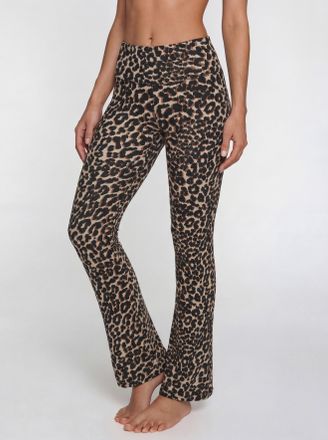 Active By Lascana Leggings LASCANA ACTIVE, Damen, Gr. XL (48/50), N-Gr, leo gemustert, Obermaterial: 95% Baumwolle, 5% Elasthan, bequem lang, Hosen Leggings, Breites B&uuml;