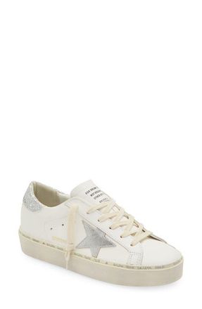 Golden Goose Hi Star Low Top Sneaker in White/Silver at Nordstrom, Size 7Us