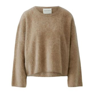 Oui Dames, Truien, Beige, Maat: XL Kasjmier