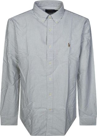 Polo Ralph Lauren Camicia Oxford Pari Pari - Heren - Casual Overhemden - Wit - L - Overhemden