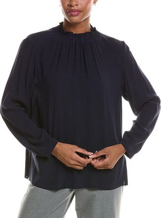 Eileen Fisher Gathered Silk Top