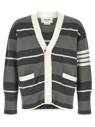 Thom Browne Mens Striped Cardigan