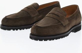 Nonnative Suede Penny Loafers with Lug Sole size 44