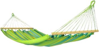 ED&Egrave;N JARD&Iacute; Hamaca de exterior verde 300x140 cm con barra