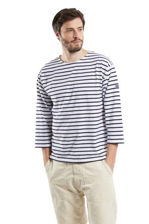 Armor Lux Armor Lux Mens Beg Meil Sailor T-Shirt, Blanco (White/Ship 400), XXL