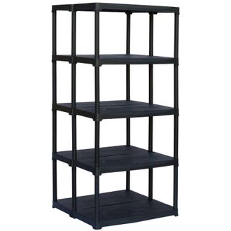 Dmora Armadio da esterno Aurelian, Scaffale outdoor, Armadio balcone multiuso, Armadietto da esterno, 100% Made in Italy, Antracite, 80x59h176 cm - Dmora