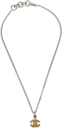 Chanel 2004 CC pendant chain necklace - Silver