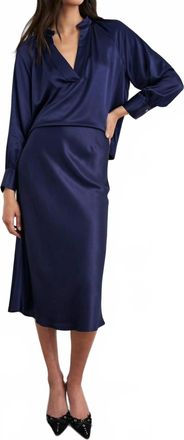 Rails Anya Solid Skirt In Navy