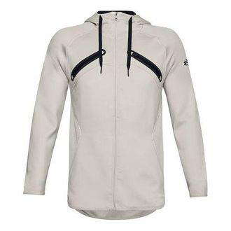 Under Armour Curry Stealth Basketball Sports Hooded Jacket White 1356996-110