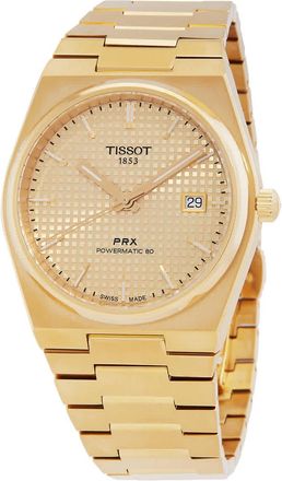 Tissot PRX Powermatic 80 Automatic Champagne Dial Mens Watch T1374073302100
