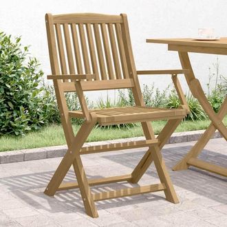 vidaXL Vidaxl - Sillas De Jard&iacute;n Plegables 2 Uds Madera Acacia 58x54,5x90 Cm