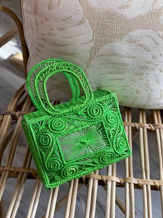 APAYA Womens Cofre Bag In Green