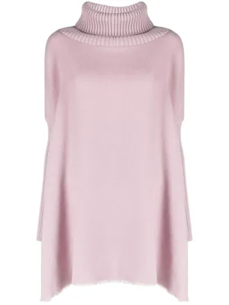 Herno rib-trimmed virgin-wool jumper - women - Virgin Wool - 42 - Purple