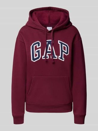 GAP Hoodie mit Logo und K&auml;nguru-Tasche in Bordeaux, Gr&ouml;&szlig;e XL