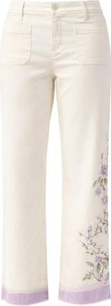 Cambio Tess Pocket Cropped Jeans - Heren - Regular Fit Jeans - Wit - M - Katoen - Jeans