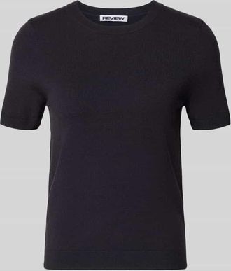 Review Strickshirt aus Viskose-Mix mit Rundhalsausschnitt in Dunkelblau, Gr&ouml;&szlig;e XL