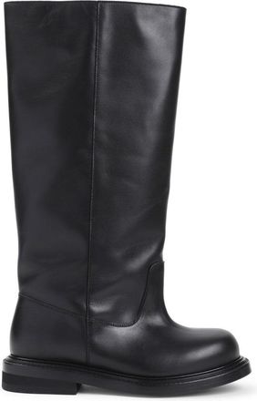 Moschino Black Leather Boots