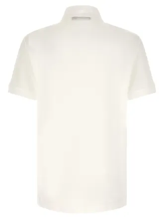 Dolce & Gabbana Piqu&eacute; Cotton Polo Shirt - White