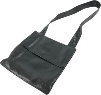 Chanel Pre-owned Vintage Pochette Schoudertas - Dames - Vintage Schoudertas - Zwart - ONE Size - Leer - Vintage