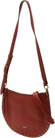 Isabel Marant Womens Oskan Shoulder Bag Red Cowhide
