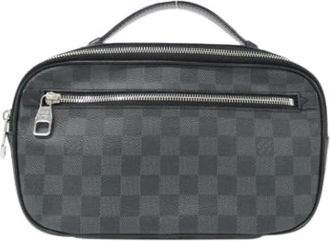 Louis Vuitton Pre-owned Belt Bags, male, Gray, Size: ONE SIZE Pre-owned Shoulder Bag